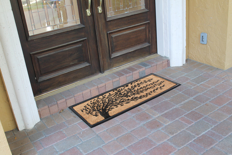 'Falling Leaves' Rubber Coir Doormat - A1HCSHOP