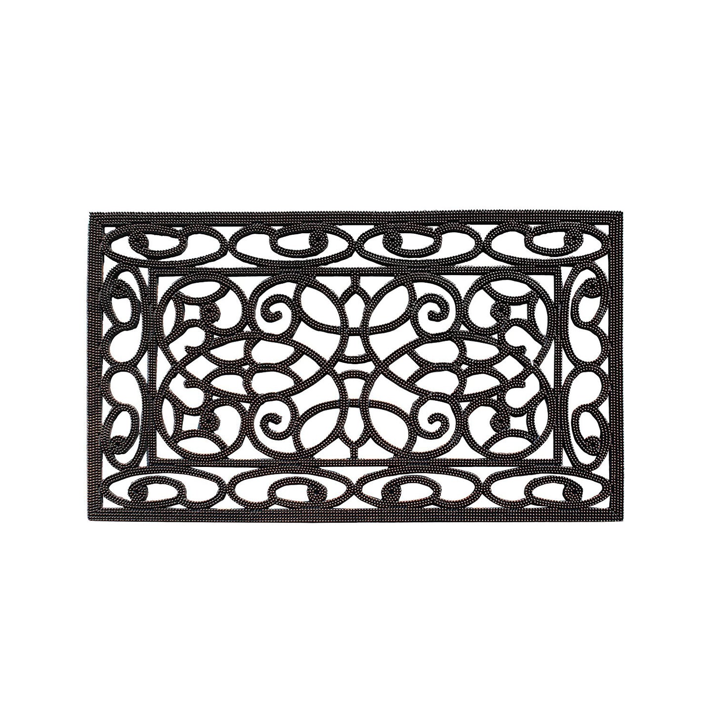 Rubber Pin Door Mat with Beautifully Hand Bronze Finish