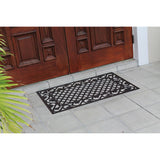 A1HC First Impression Artistic Border 18 In. X 30 In. Indoor/Outdoor Rubber Pin Mat with Beautiful Hand Bronze Finish - A1HCSHOP